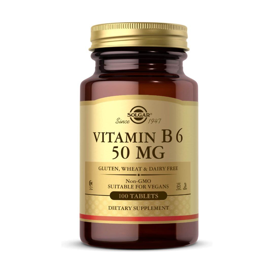 Solgar - Vitamin B6 50 mg, 100 tabletter