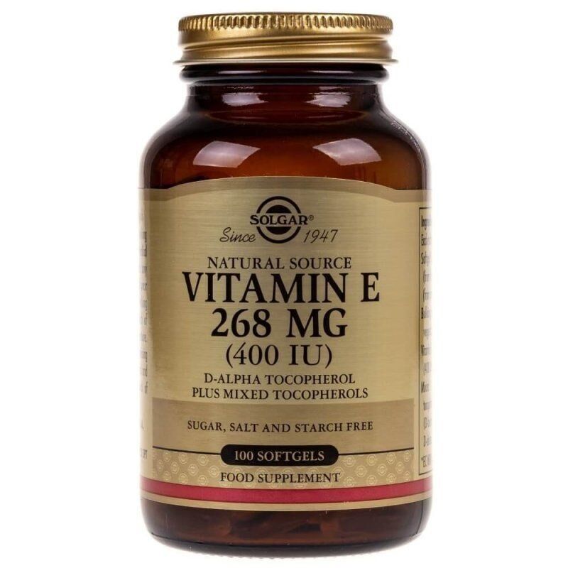 Solgar - Vitamin E 268 mg, 400 IU (100 kapsler)