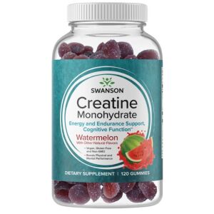 SWANSON Creatine Monohydrate Watermelon (120 żelek) - Nuvalia