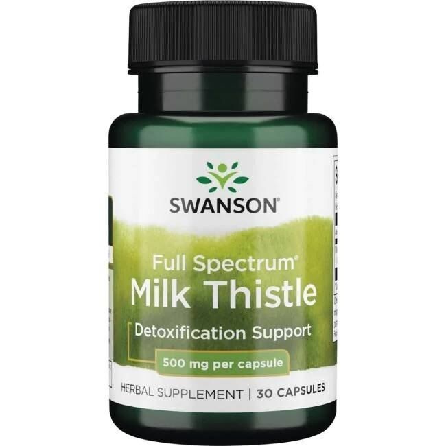 SWANSON FS Milk Thistle 500mg 30 kaps - Viking Supplements