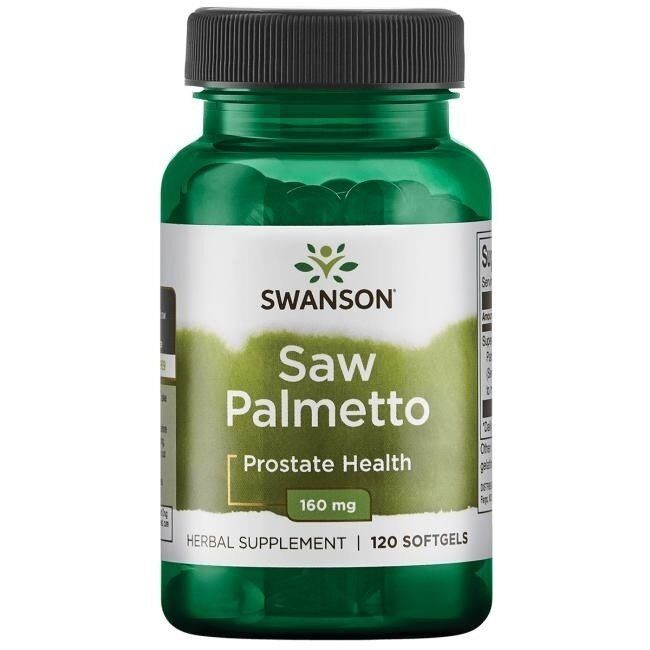SWANSON Saw Palmetto-extrakt 160 mg, 120 gelkapslar – Viking Supplements
