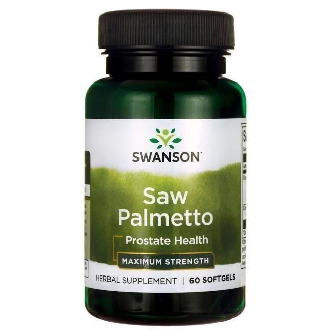 SWANSON Saw Palmetto extract 320mg 60sgels - Viking Supplements