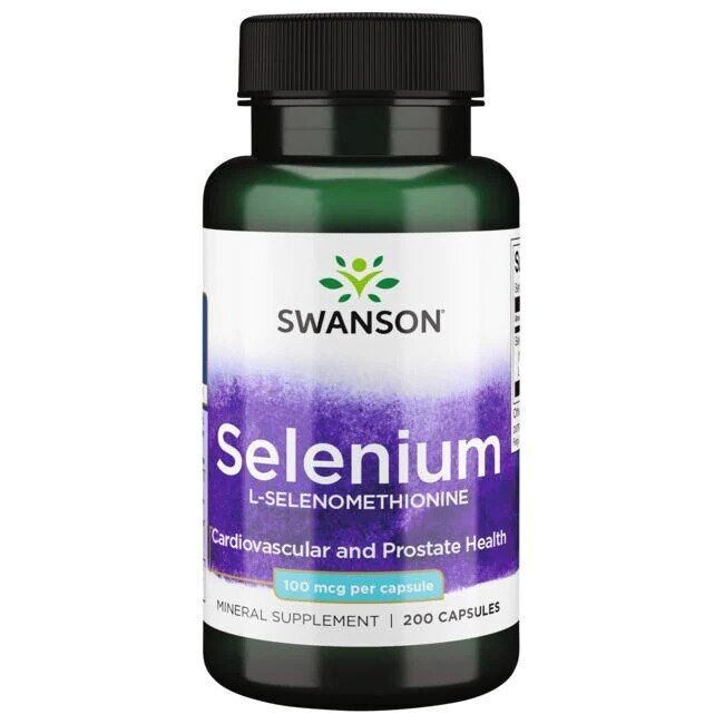 Selen (L-Selenmethionin), 100 mcg - 200 kapsler