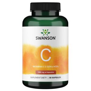 SWANSON Witamina C1000 + dzika ró¿a 90 kaps - Viking Supplements