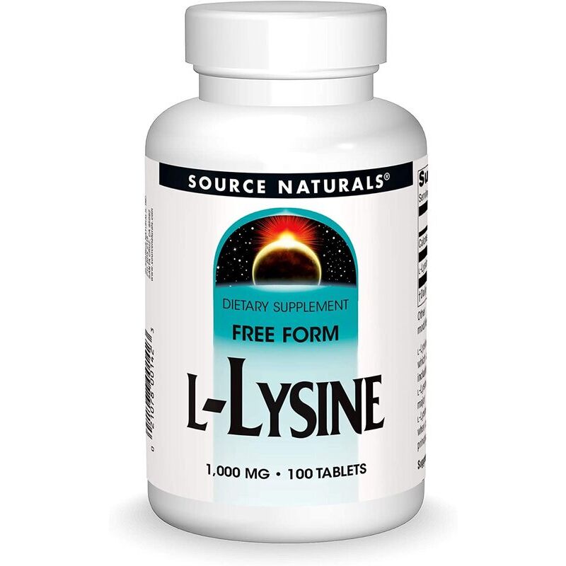 Source Naturals L-Lysine 1000mg 100 tablets - Viking Supplements