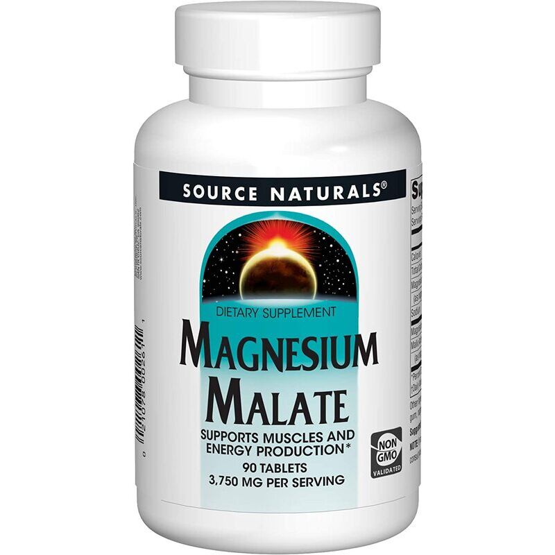 Source Naturals Magnesiummalat 1250 mg, 90 tabletter