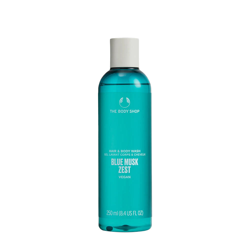 The Body Shop Blue Musk Zest Hair and Body Wash (250 ml) - Viking Supplements