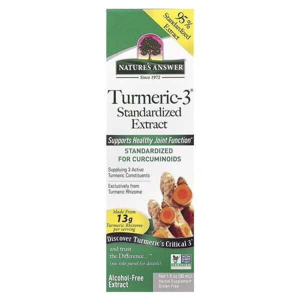 Turmeric-3 Standardized Extract - 30 ml. - Viking Supplements