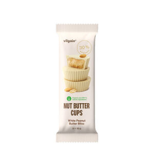 Vilgain Bio Nut Butter Cups White Peanut Butter Bliss (39 g) - Nuvalia