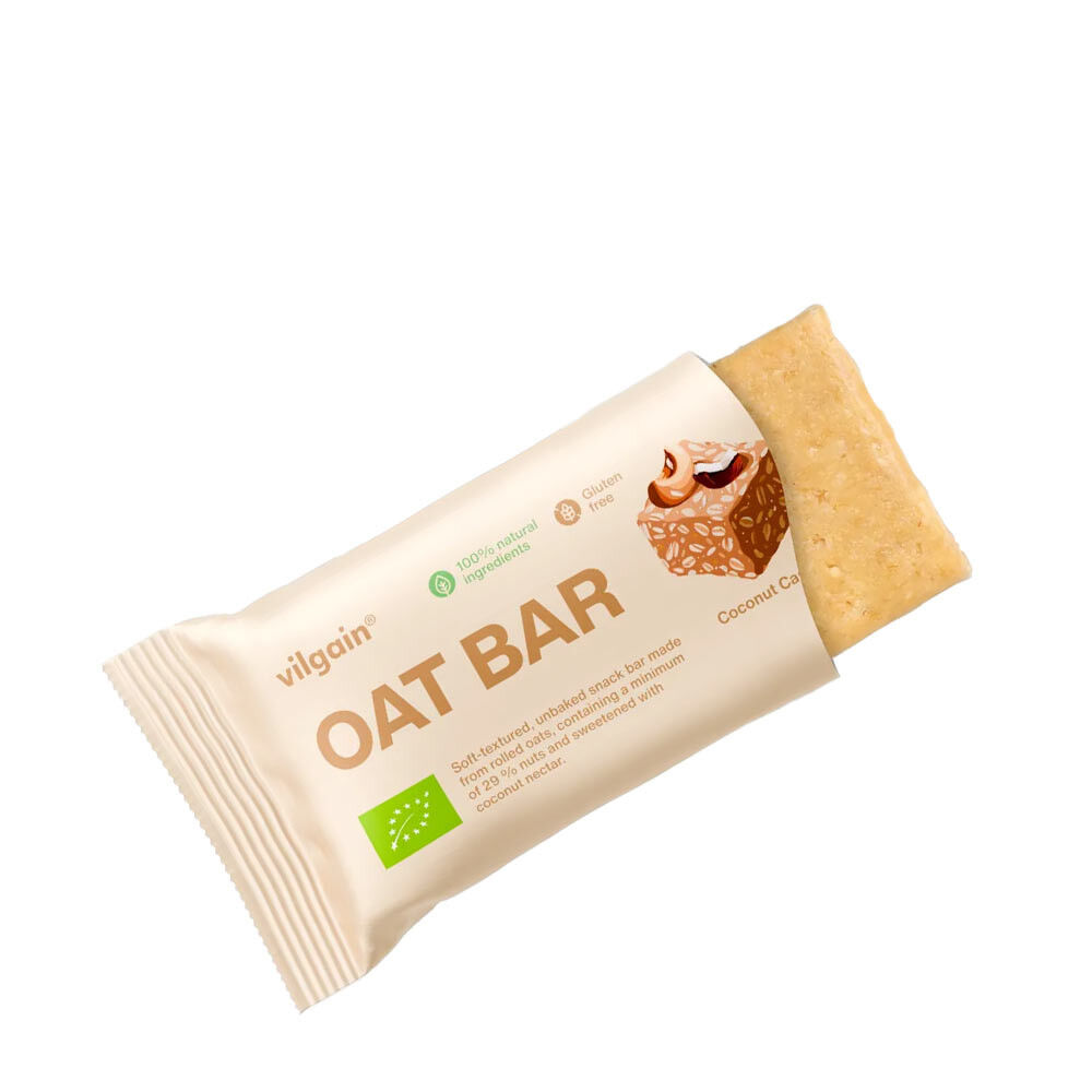 Vilgain Bio Oat Bar Coconut Cashew (50 g) - Viking Supplements