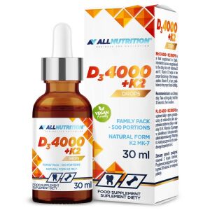 Vit D3 4000 + K2 Drops - 30 ml. - Viking Supplements