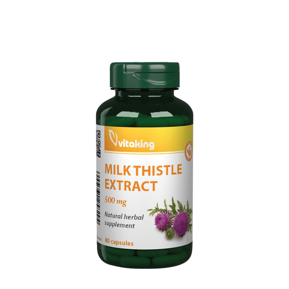 Vitaking Milk Thistle extract 500 mg (80 Capsules) - Viking Supplements