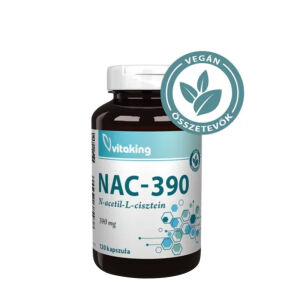 Vitaking NAC-390 (N-acetyl-L-cysteine) 390 mg (120 Capsules) - Nuvalia