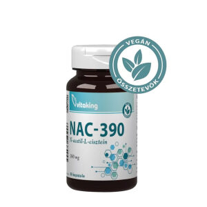 Vitaking NAC-390 (N-acetyl-L-cysteine) 390 mg (60 Capsules) - Nuvalia