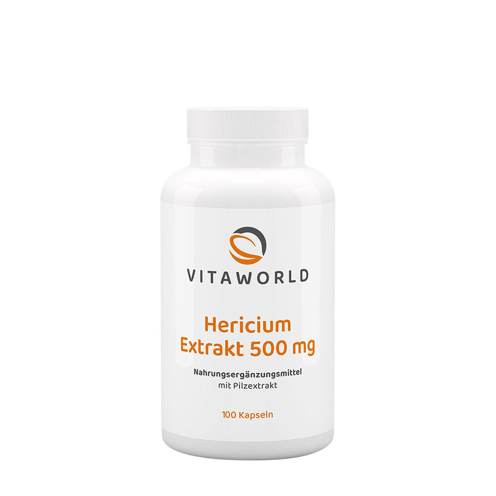 Vitaworld Hericium Extract 500 mg (100 Capsules) - Viking Supplements