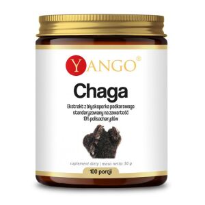 YANGO Chaga-extrakt – 10%-polysackarider (50 g) – Viking Supplements